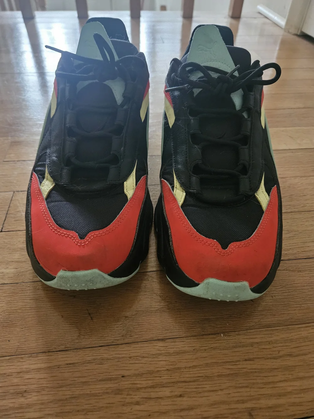 Black Puma R System Size 13 Men Athletic Sneakers - Picture 2 of 7